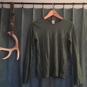 💚 Hunter Green Long Sleeve Shirt